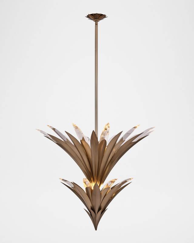 Roche 9-Light 2-Tier Chandelier, 31" Tall